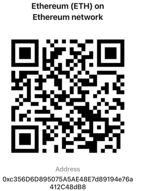 Scan to pay with ETH